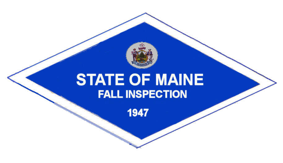 (image for) 1947 Maine FALL INSPECTION sticker